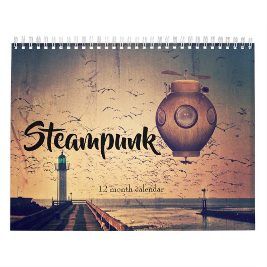 Steampunk 2025 Fantasy Kalender (Hoes)