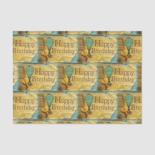 Steampunk 20A-B-opties Tissuepapier (Voorkant)