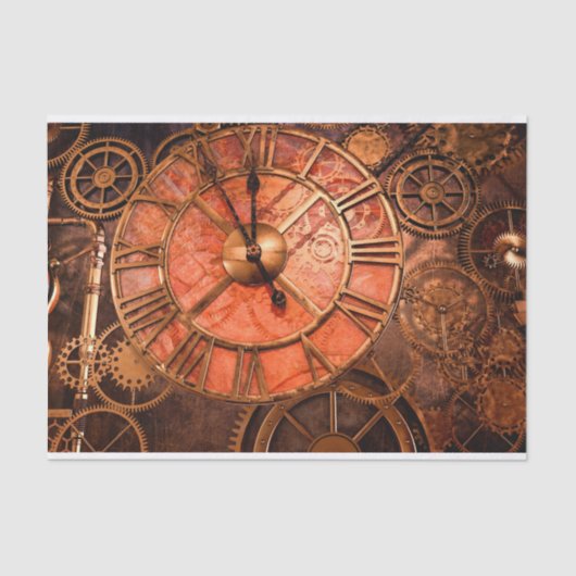 Steampunk 21 tissuepapier (Voorkant)