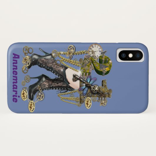 Steampunk 21e verjaardagscadeau Case-Mate iPhone case (Achterkant (horizontaal))