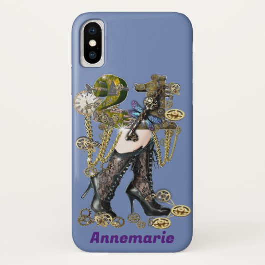 Steampunk 21e verjaardagscadeau Case-Mate iPhone case (Achterkant)