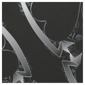 Steampunk 3D Black Heart Series Stof (Close Up)