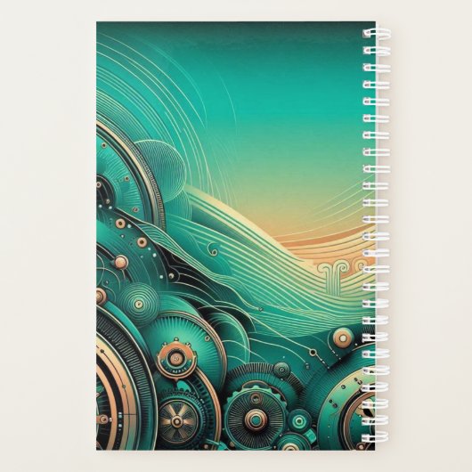 Steampunk 3D Planner (Achterkant)