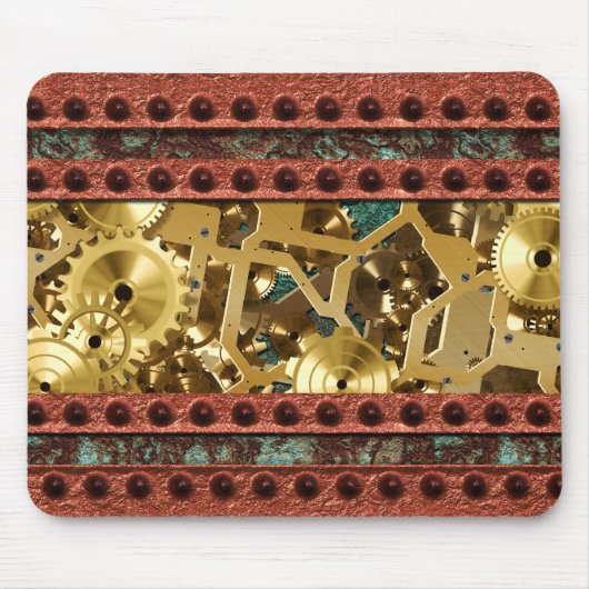 Steampunk 4 Mousepad Muismat (Voorkant)