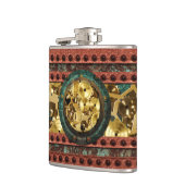 Steampunk 4 Opties voor gevlekte kolven Heupfles (Links)