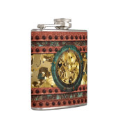 Steampunk 4 Opties voor gevlekte kolven Heupfles (Rechts)