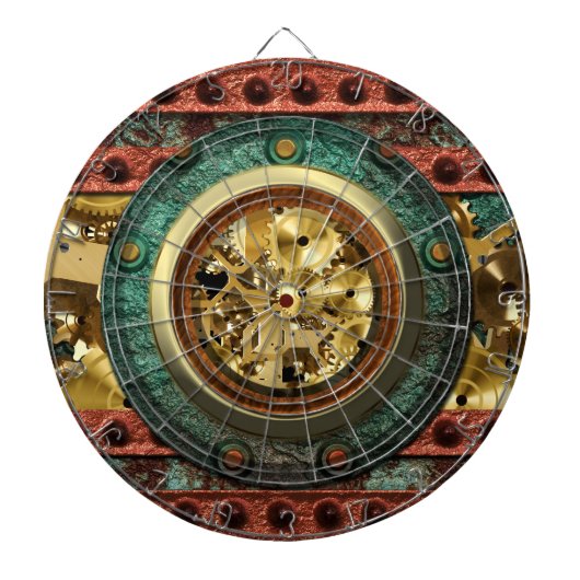 Steampunk 4C Dart Board Dartbord (Voorkant)
