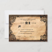 Steampunk  Aangepaste RSVP bekijken (Voorkant)