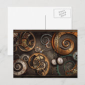 Steampunk - Abstract - de Tijd is ingewikkeld Briefkaart (Voorkant / Achterkant)