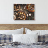 Steampunk - Abstract - de Tijd is ingewikkeld Canvas Afdruk (Insitu (Slaapkamer))