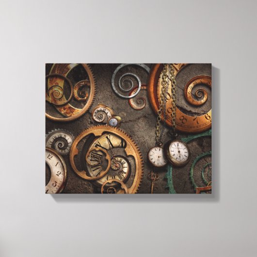 Steampunk - Abstract - de Tijd is ingewikkeld Canvas Afdruk (Voorkant)