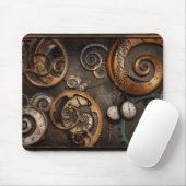 Steampunk - Abstract - de Tijd is ingewikkeld Muismat (Met muis)
