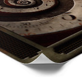 Steampunk - Abstract - de Tijd is ingewikkeld Poster (Hoek)