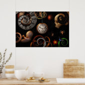 Steampunk - Abstract - Het begin en einde Poster (Keuken)