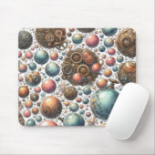 Steampunk Abstract Mousepad Muismat (Met muis)