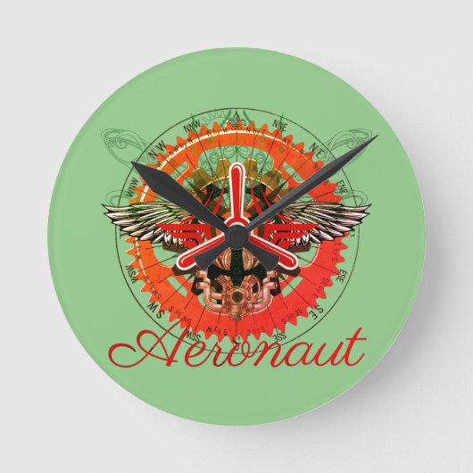 Steampunk Aeronaut, Himmelsmechanik Ronde Klok (Voorkant)