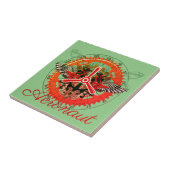 Steampunk Aeronaut, Himmelsmechanik Tegeltje (Zijkant)