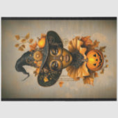 Steampunk Afro-Amerikaanse heks F6L Decoupage Tissuepapier (Voorkant)