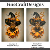 Steampunk Afro-Amerikaanse heks F6L Decoupage Tissuepapier