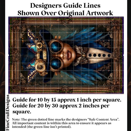 Steampunk Afro-Amerikaanse Vrouw CM7 Decoupage Tissuepapier