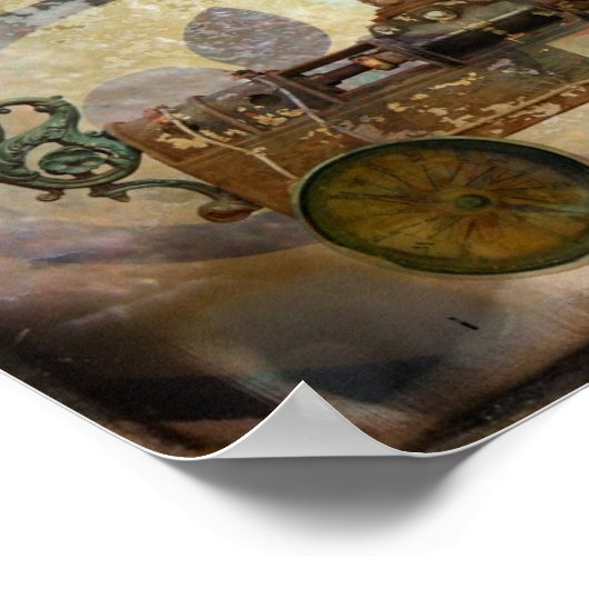 Steampunk afspelen poster (Hoek)