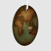 Steampunk Air Travel Neo-Victoriaans kaart van het Ornament (voorkant)