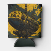 Steampunk Airship Koelbox – Retro Majesty Blikjeskoeler (Voorkant)