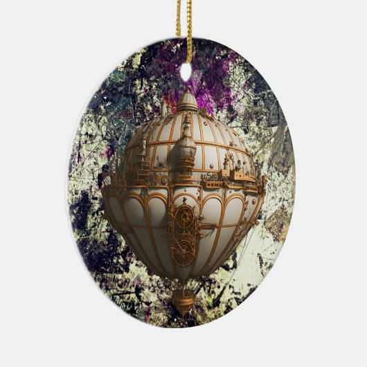 Steampunk Airship Ornament - Whimsical Heights (Rechts)