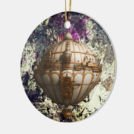 Steampunk Airship Ornament - Whimsical Heights (Links)