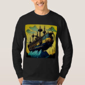 SteamPunk Airship T-shirt (Voorkant)