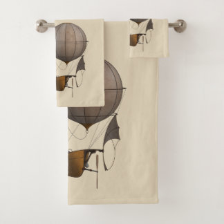 Steampunk Airship Towel Set Bad Handdoek