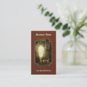 Steampunk - Alfabet - L is voor Lichte lamp Visitekaartje (Staand voorkant)