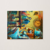 Steampunk Alice Creëer Poties in een Alchemy Lab Legpuzzel (Horizontaal)