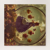 Steampunk Alice en Cupcakes AI Generated Art Legpuzzel (Horizontaal)