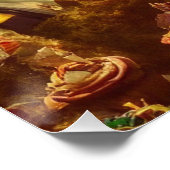 Steampunk Alice en Cupcakes Perfect Poster (Hoek)