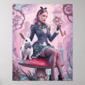 Steampunk Alice in Wonderland Poster (Voorkant)