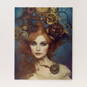 Steampunk Alice Stunning Fantasy Portret Legpuzzel