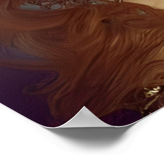 Steampunk Alice Stunning Fantasy Portret Poster (Hoek)