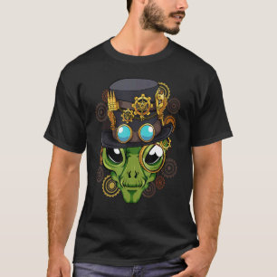 Steampunk Alien Klasse Middeleeuws Mechanisch Vict T-shirt
