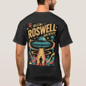 Steampunk Alien Saucer T-shirt (Achterkant)