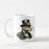 Steampunk Alligator Koffie Mok (Links)