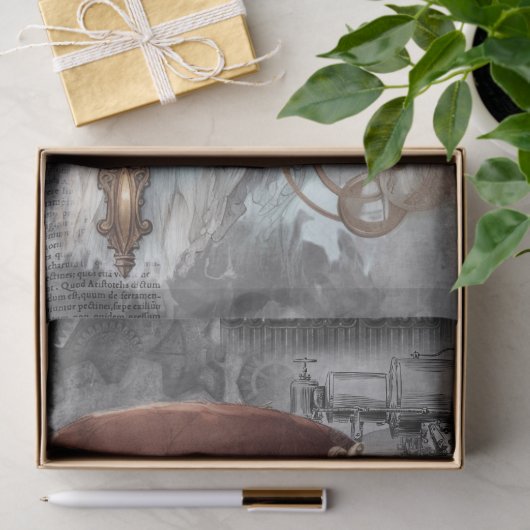 Steampunk Alpaca Tissuepapier (Geschenk)