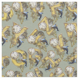 Steampunk Alphabet-herontwerp Stof