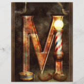 Steampunk - Alphabet - M is voor Mustache Flyer (Voorkant)