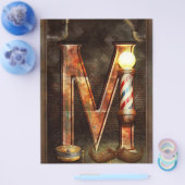 Steampunk - Alphabet - M is voor Mustache Flyer (Enkel)