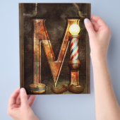 Steampunk - Alphabet - M is voor Mustache Flyer (Hand)