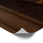 Steampunk - Alphabet - M is voor Mustache Poster (Hoek)