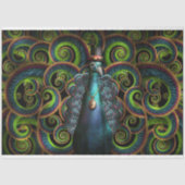 Steampunk -  als pauw tissuepapier (Voorkant)