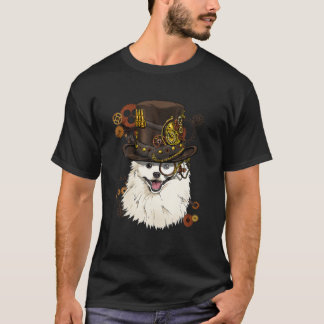 Steampunk American Eskimo Dog Steampunk Lovers Gif T-shirt