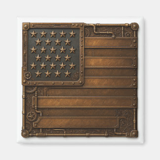 Steampunk American Flag. Magneet